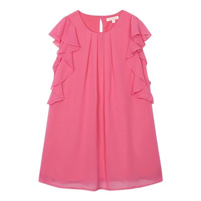 bluezoo Girls' pink sleeveless frill dress